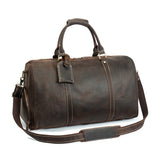 Otto Vintage-style Leather Weekender Duffel Bag by Wolph