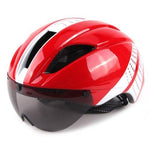 AeroX Bicycle Racing Helmet with Integrated Visor for Men-Women