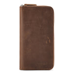 Otto Unisex Tall Leather Travel Wallet by Wolph